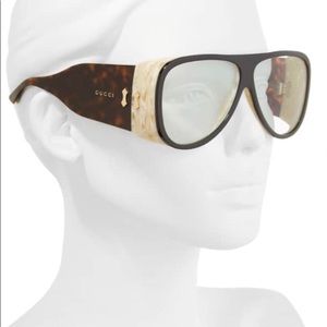 New Authentic Gucci Oversized Aviator Sunglasses